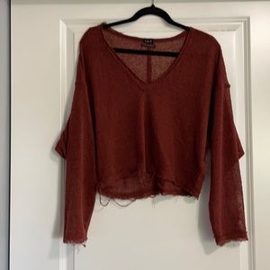 Urban outfitters distressed long sleeve